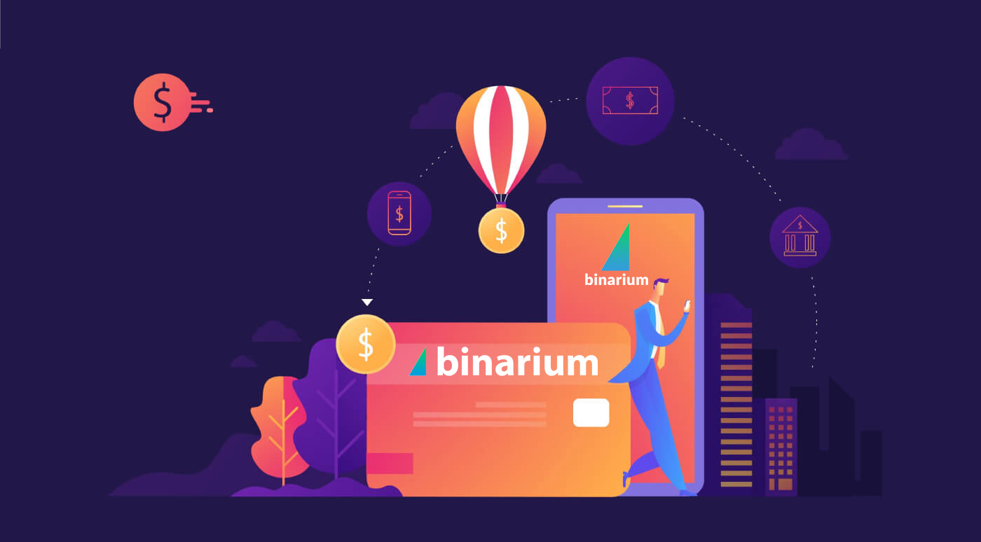 Registro e retirada do Binarium: etapas de registro e retirada da conta