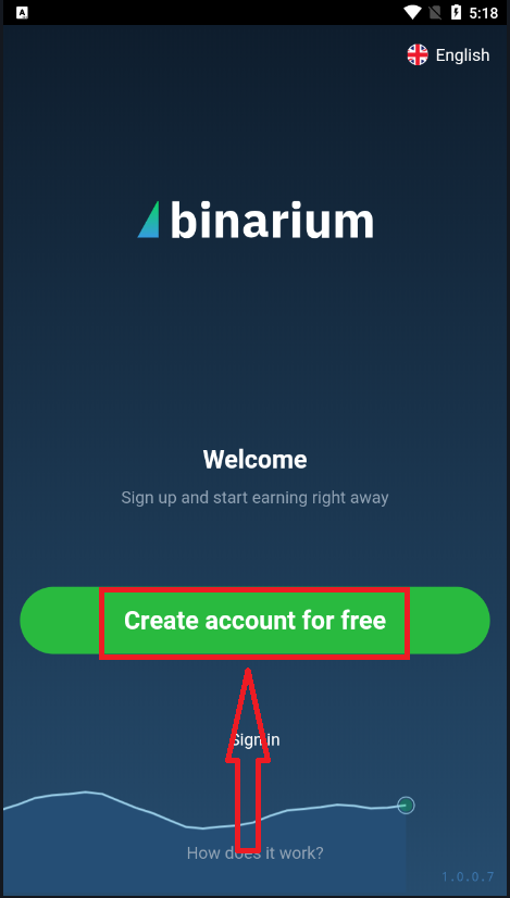 So registrieren Sie ein Konto in Binarium